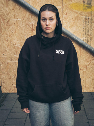 Kapuzenpullover "Drip Marker" schwarz - Gallery