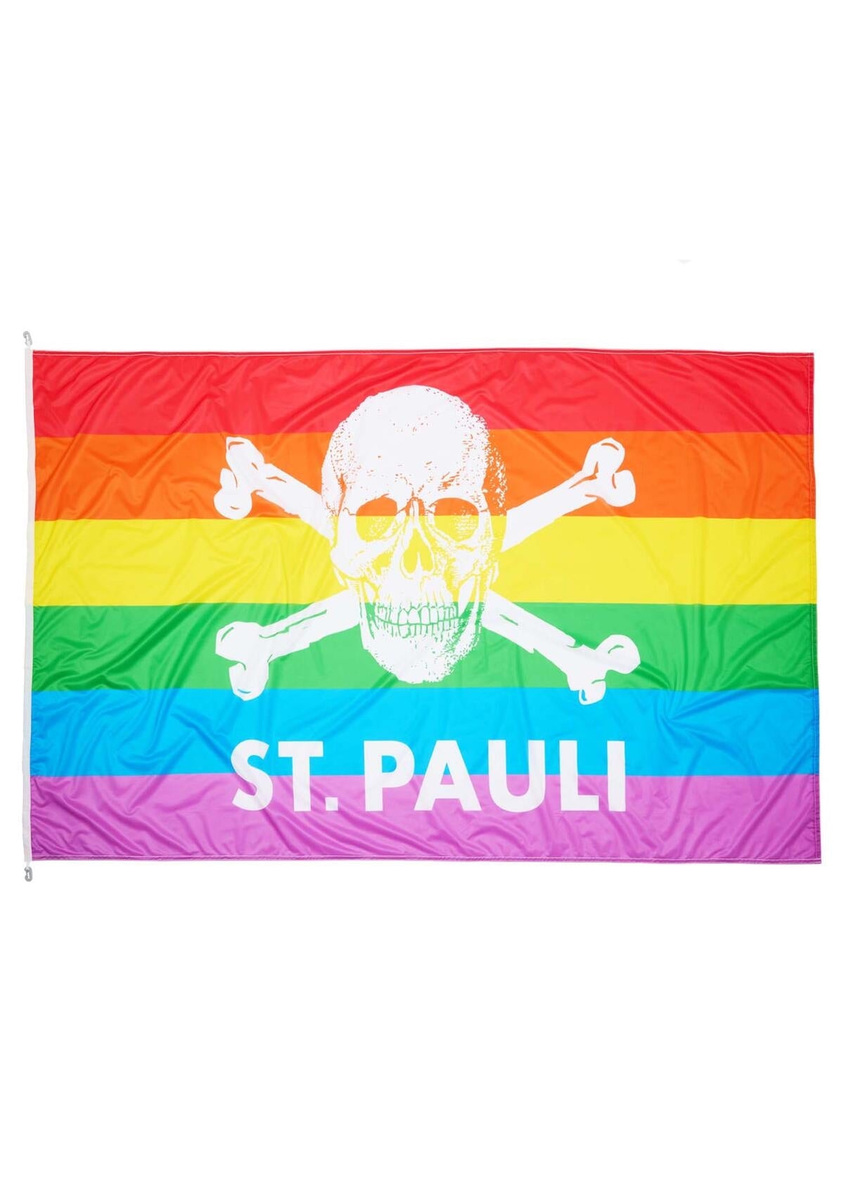 Hissfahne Totenkopf Regenbogen 150 x 250 cm - Cover