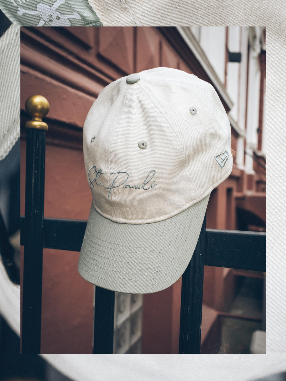 New Era Kappe Dad Creme mint St. Pauli