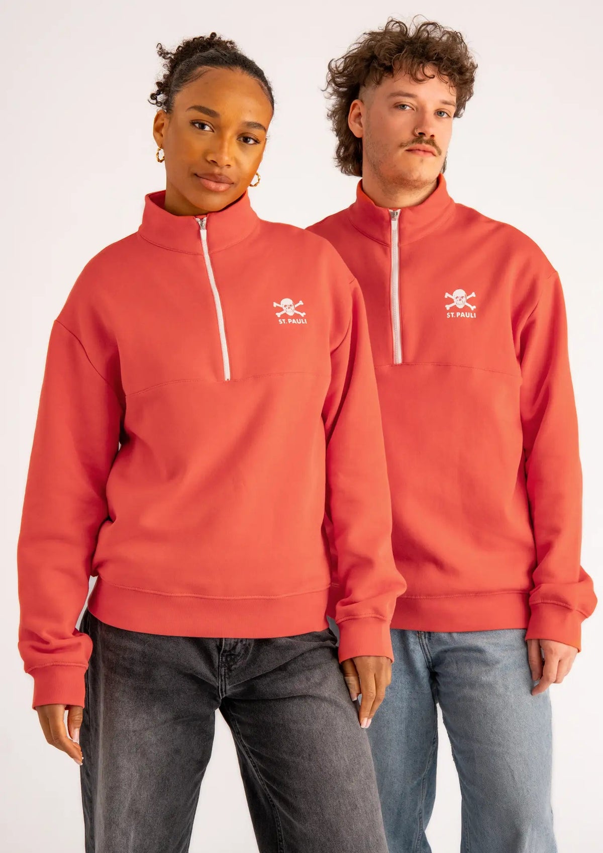 Zipped Sweater "Coral" - Gallery