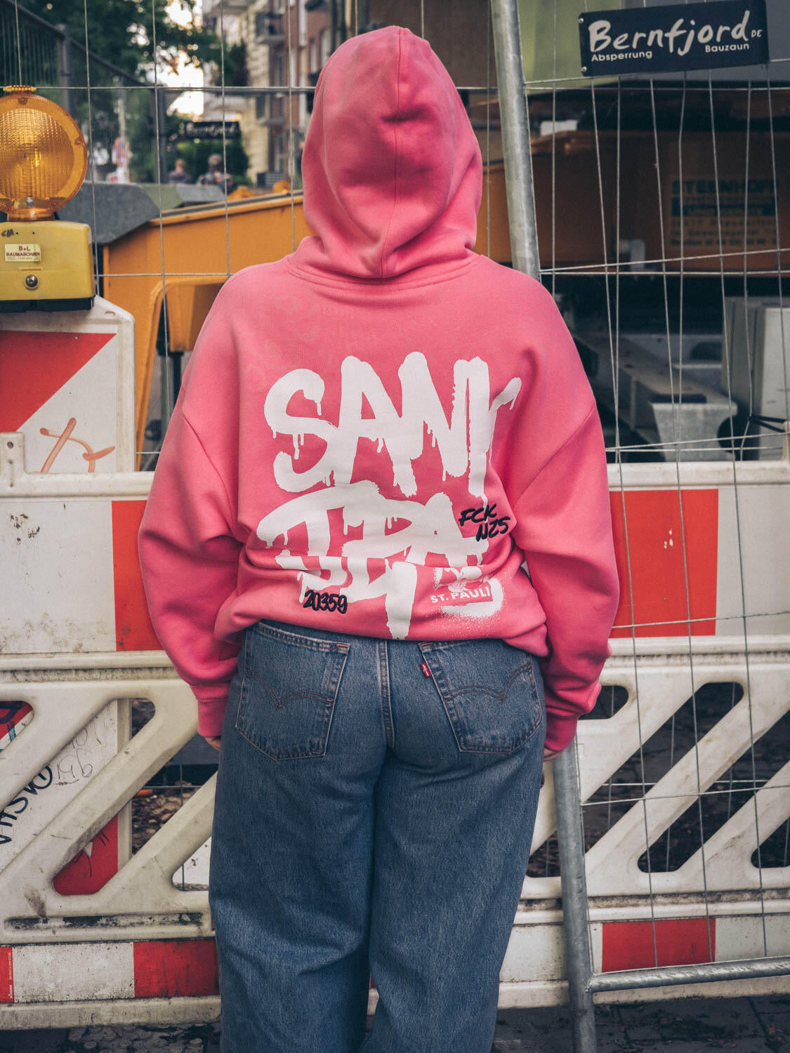 Kapuzenpullover "Drip Marker" pink - Gallery