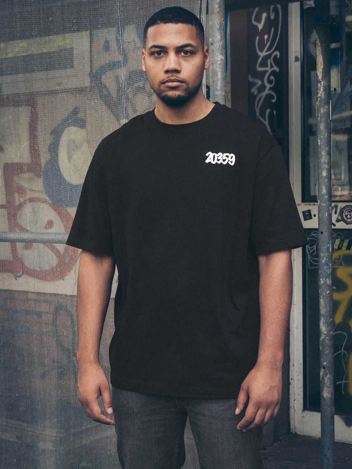 T-Shirt "Drip Marker" schwarz - Gallery