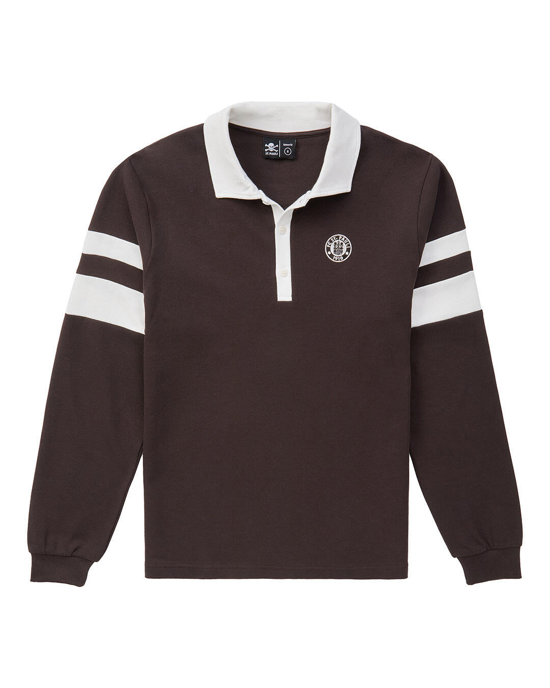 Langarmpolo "Wappen braun" - Cover
