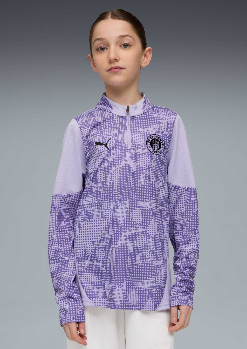 Puma - Kinder Langarmshirt Team violett 2025-26