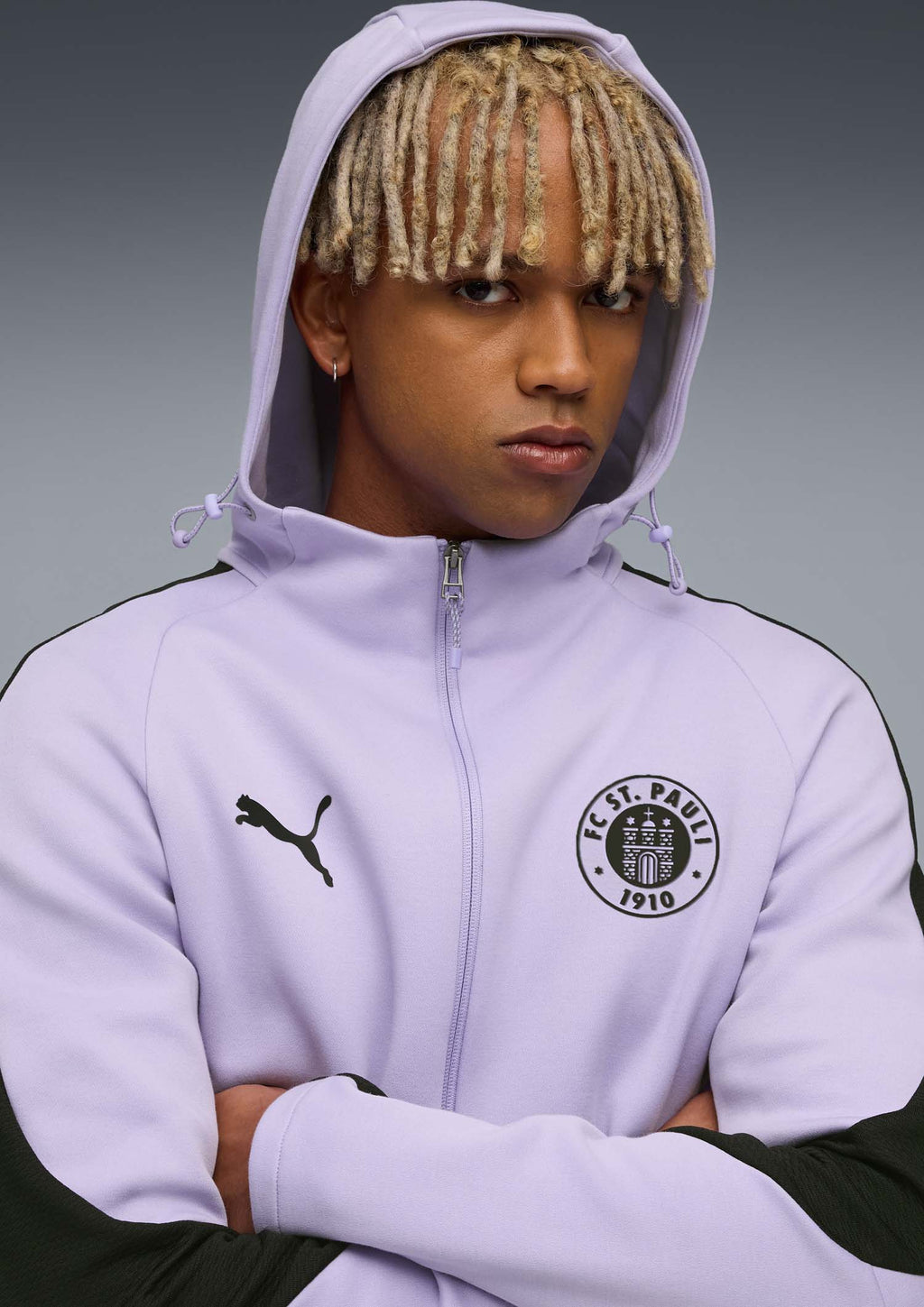 Puma - Kapuzenjacke Team violett 2025-26