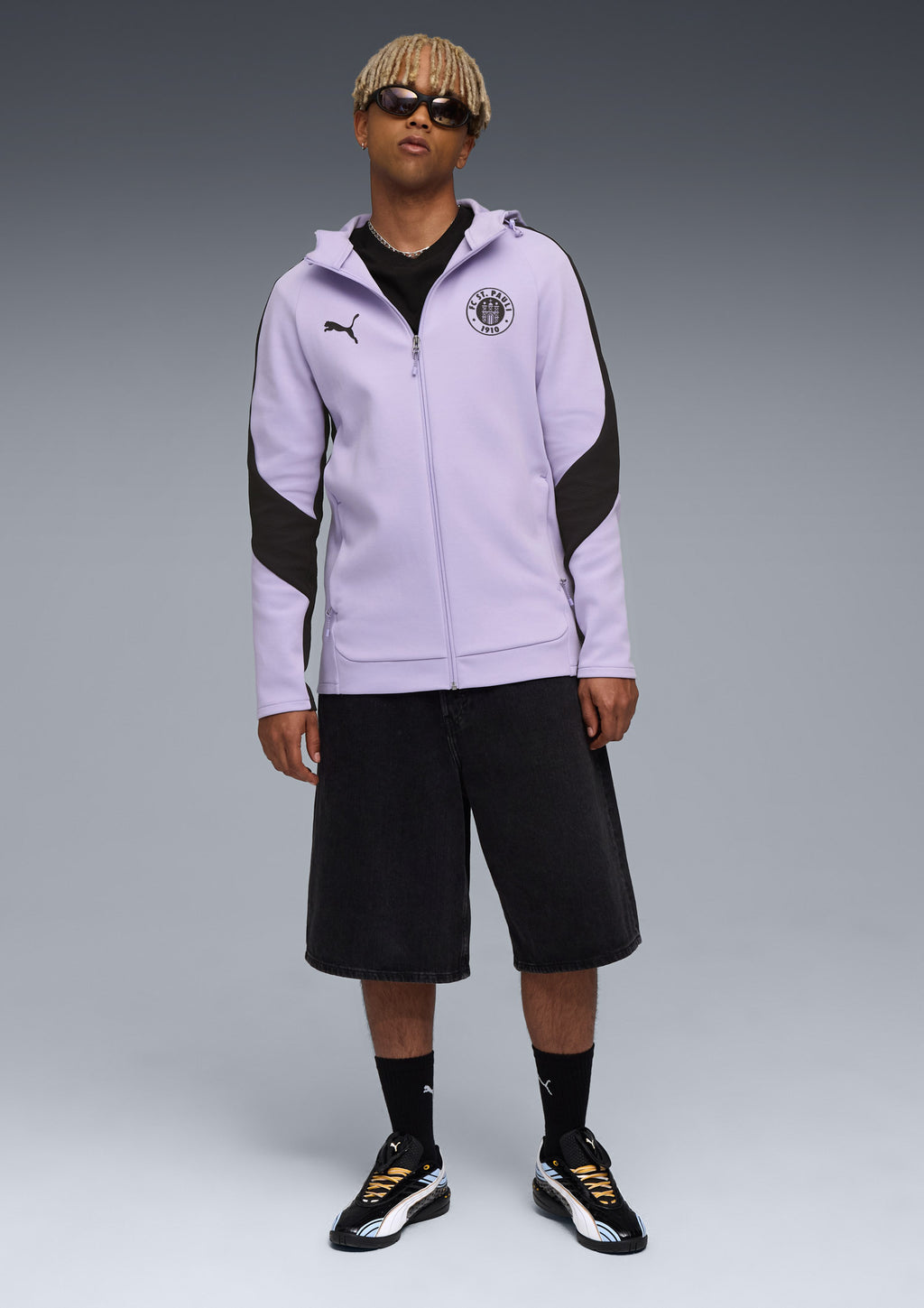 Puma - Kapuzenjacke Team violett 2025-26