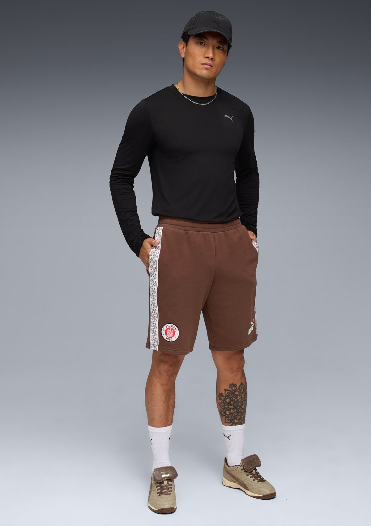 Puma - Sweatshorts "King" braun 2025-26