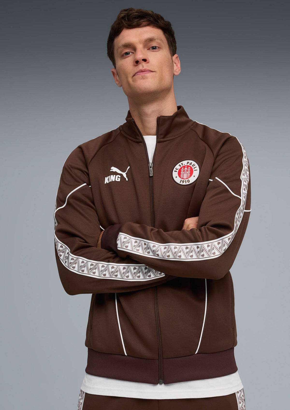 Puma - Trainingsjacke "King" braun 2025-26