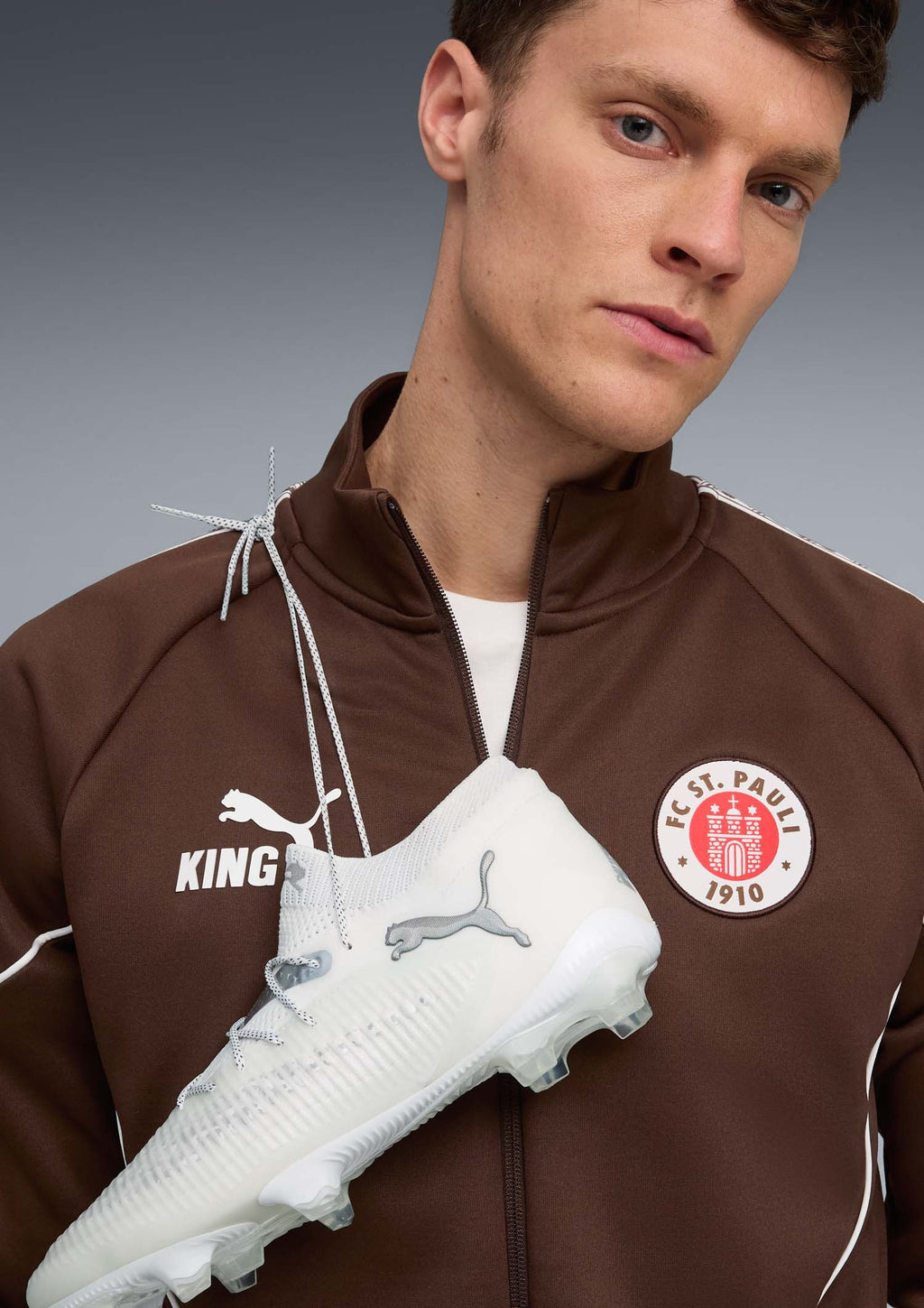 Puma - Trainingsjacke "King" braun 2025-26