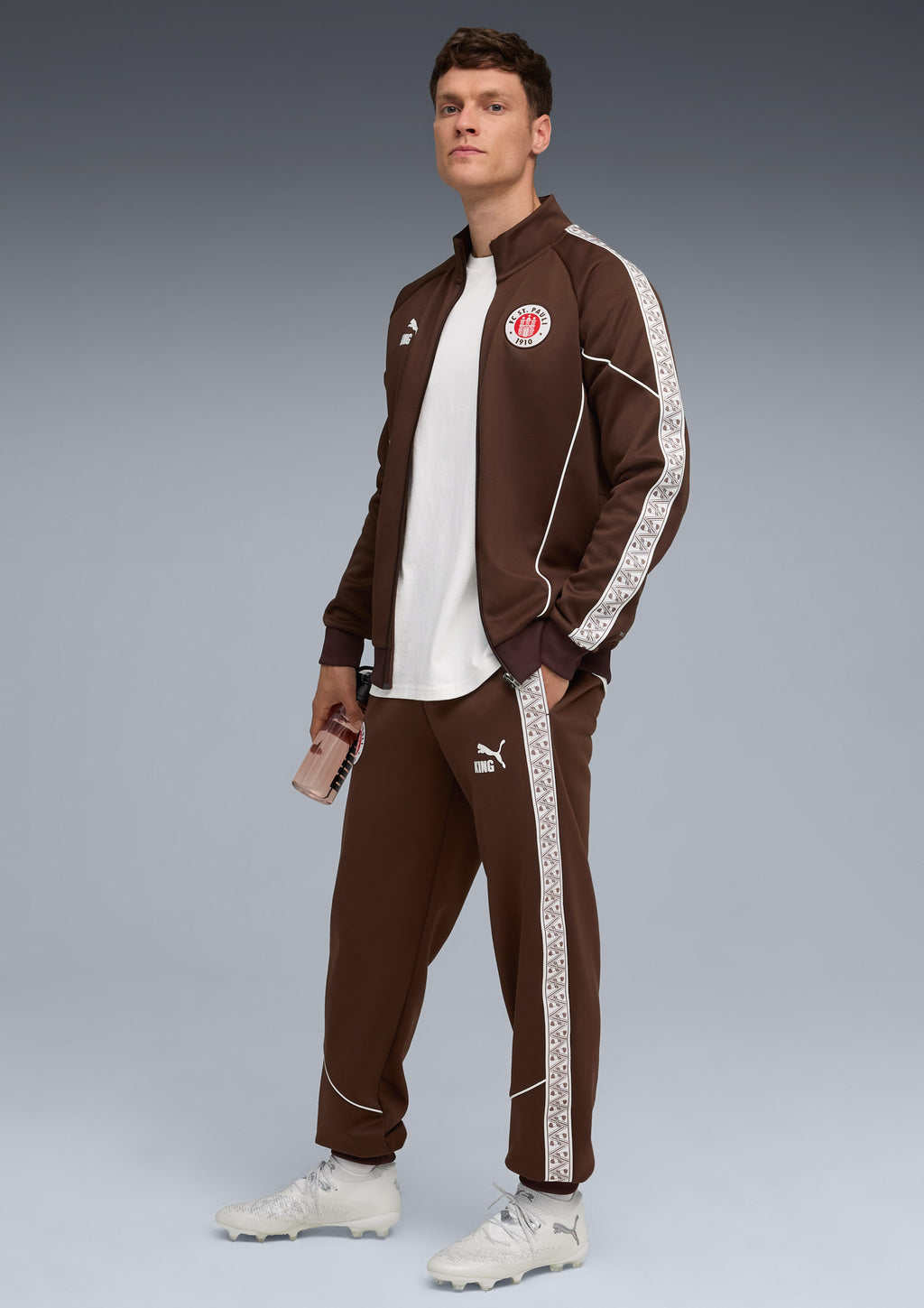 Puma - Trainingsjacke "King" braun 2025-26