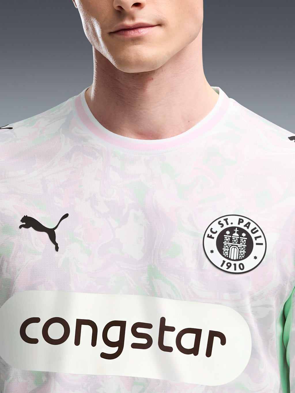 Puma - Trikot Drei langarm pink-mint 2026-27