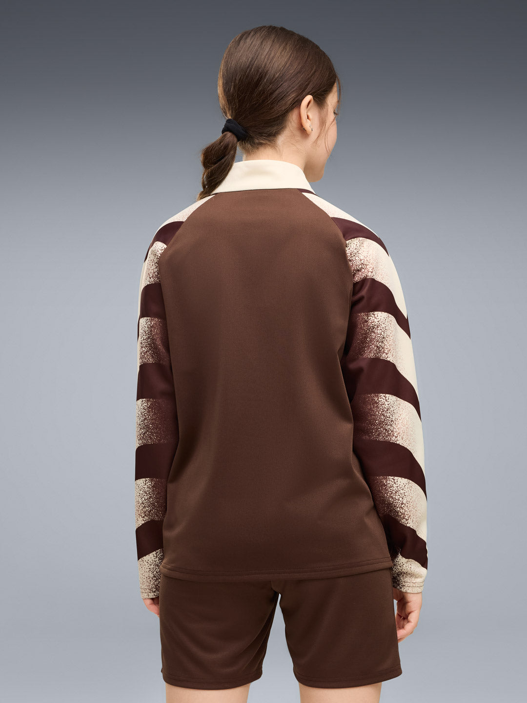 Puma - Kinder Warm Up 1/4 Zip Top braun 2026-27