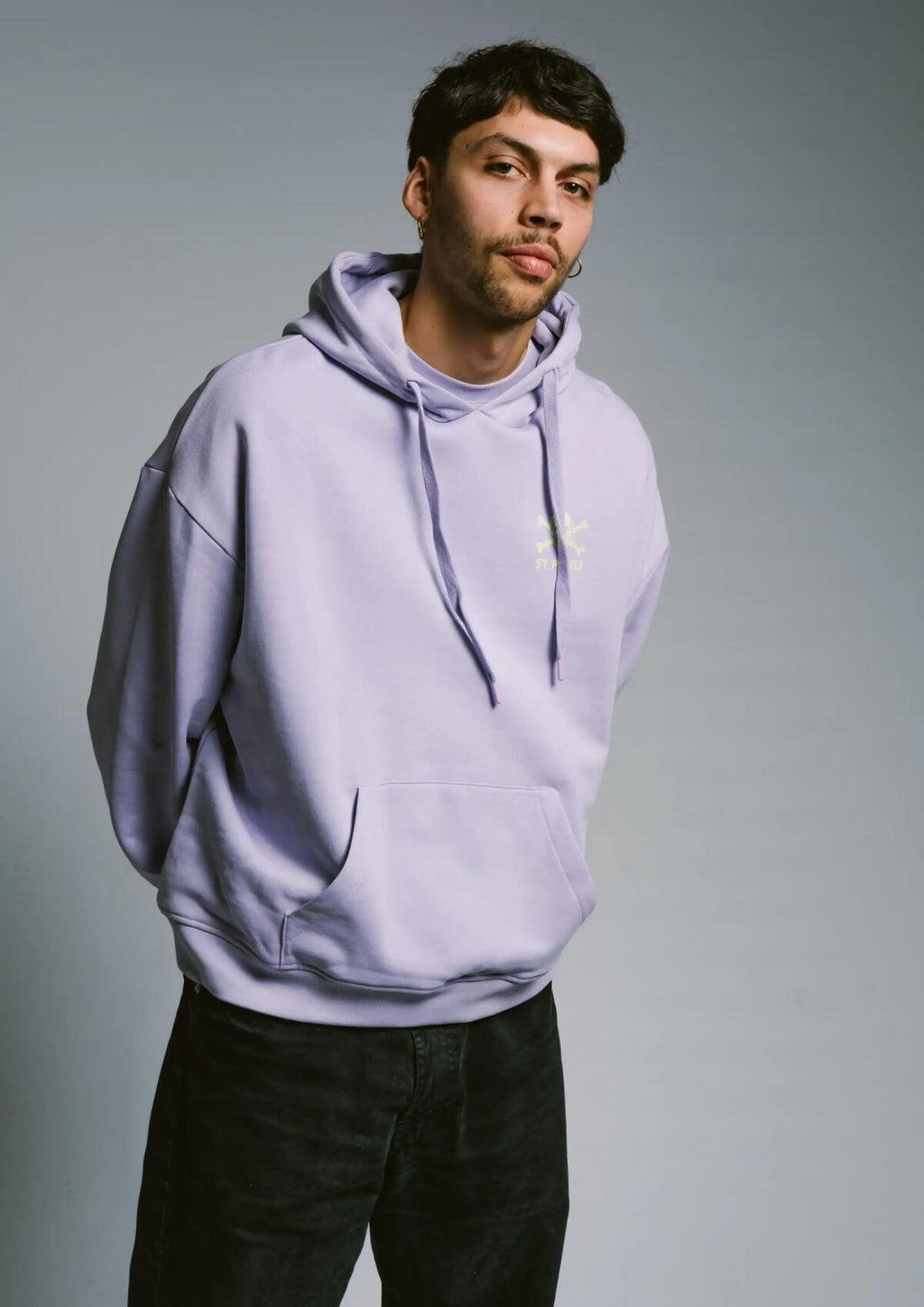 Kapuzenpullover "Lavender / Lime" - Gallery