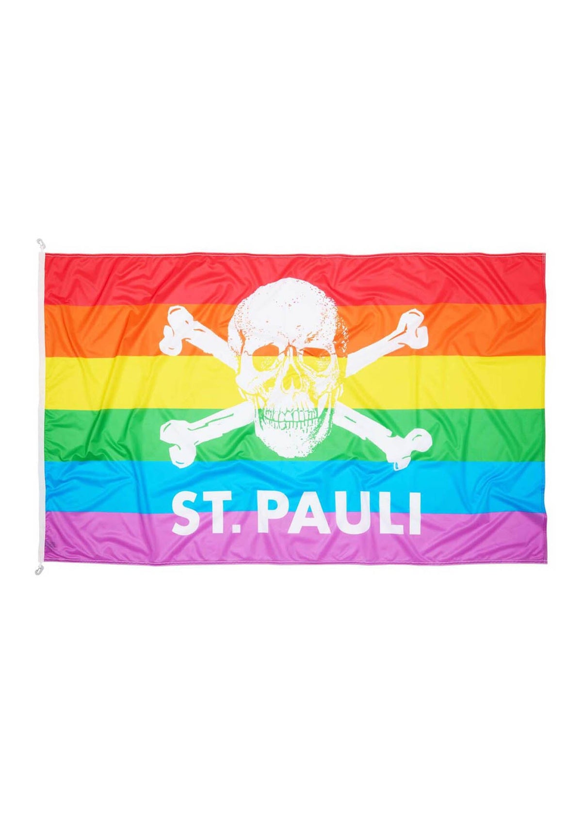 Hissfahne Totenkopf Regenbogen klein 120 x 200 cm - Cover