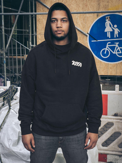 Kapuzenpullover "Drip Marker" schwarz - Gallery