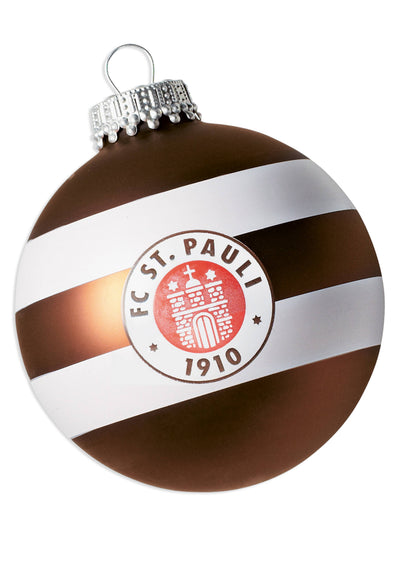 Christbaumkugel Logo Streifen 4er Set