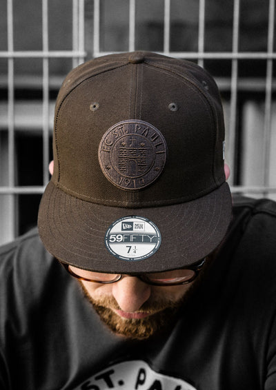 Kappe Logo 59fifty Braun