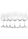 Weinglas 6er Set  "Kein Wein den Faschisten"