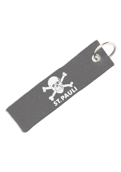 Schlüsselband Filz Totenkopf