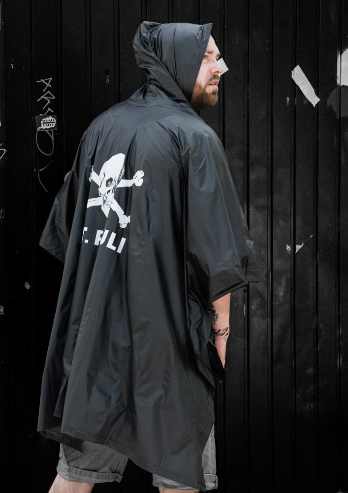 Regenponcho Totenkopf Eco