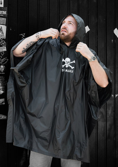 Regenponcho Totenkopf Eco