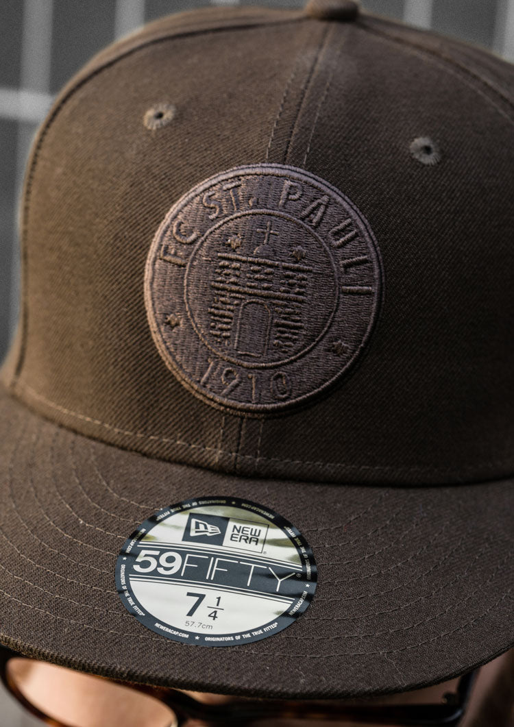Kappe Logo 59fifty Braun