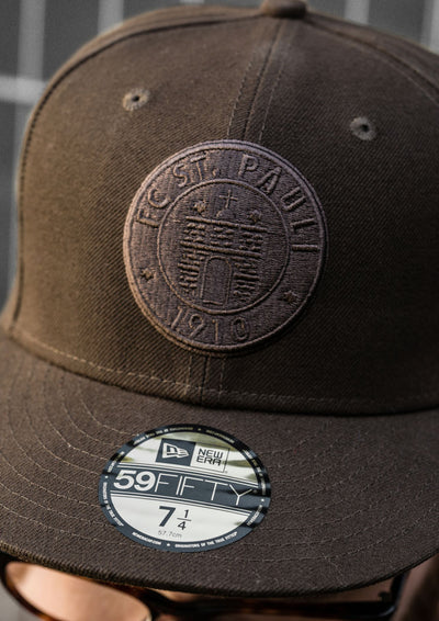 Kappe Logo 59fifty Braun