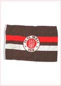 Fahne Logo Braun-Weiß-Rot 100x150 cm