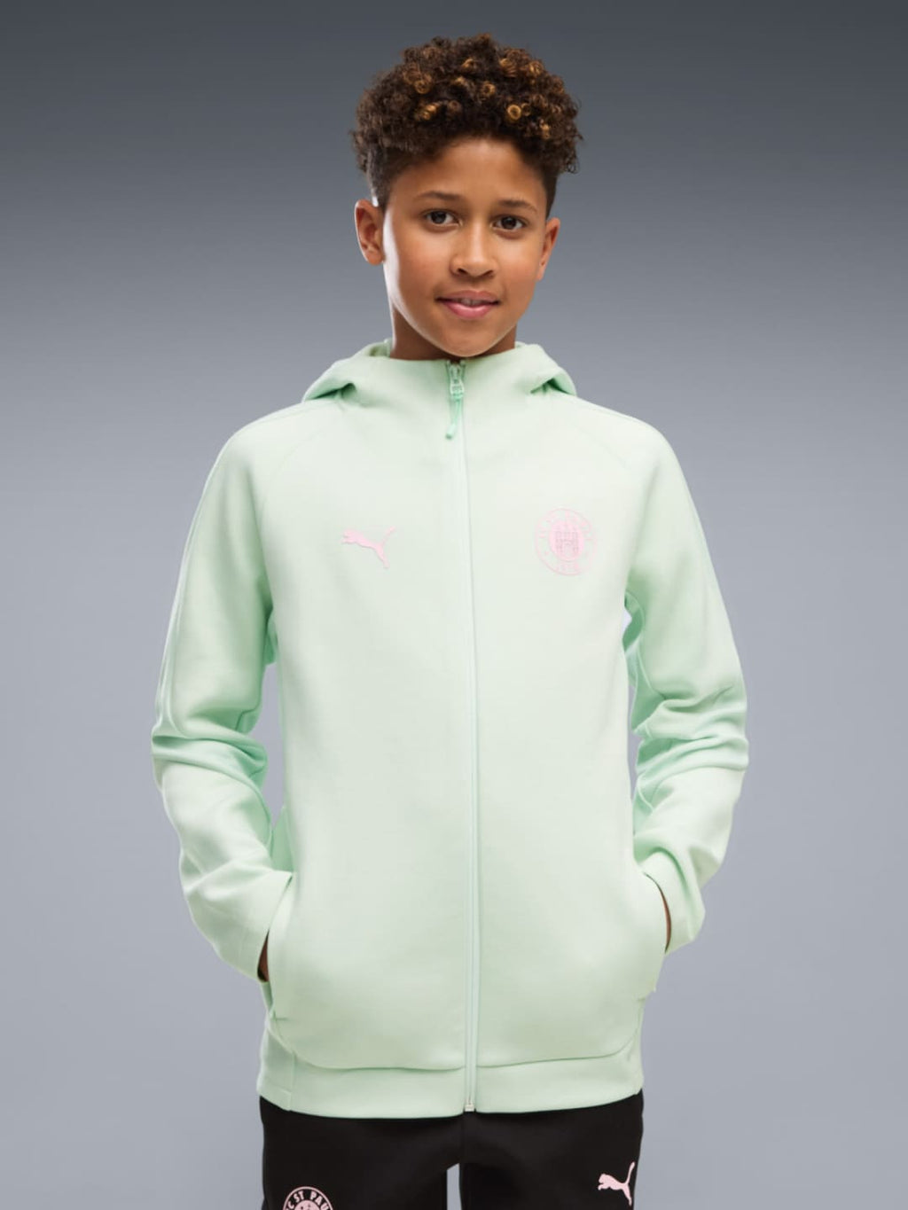 Puma - Kinder EVOSTRIPE Hooded Jacket mint 2026-27