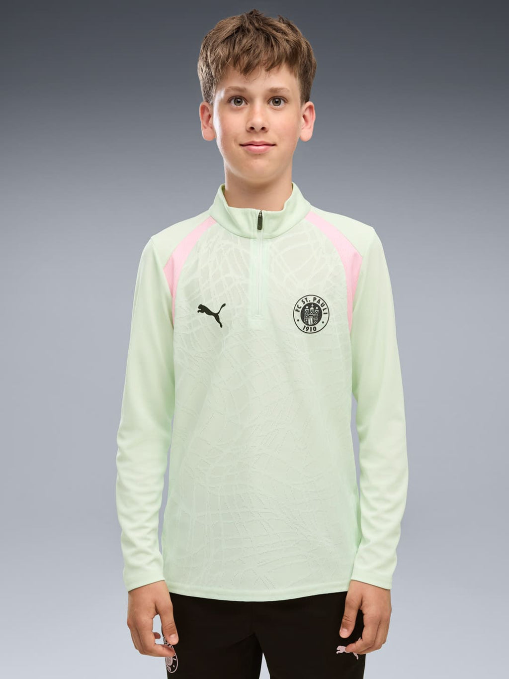 Puma - Kinder Training 1/4 Zip Top mint 2026-27