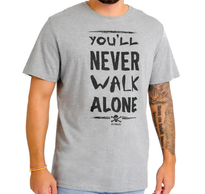 T-Shirt You'll never Grau - Schwarz