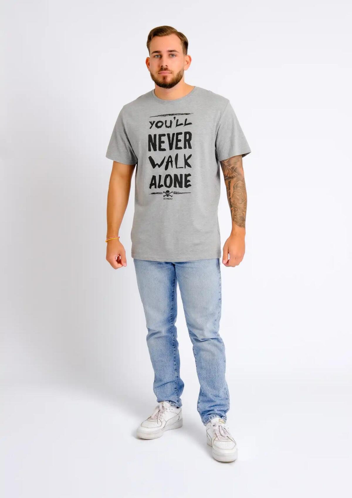 T-Shirt You'll never Grau - Schwarz