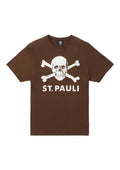 T-Shirt Totenkopf braun