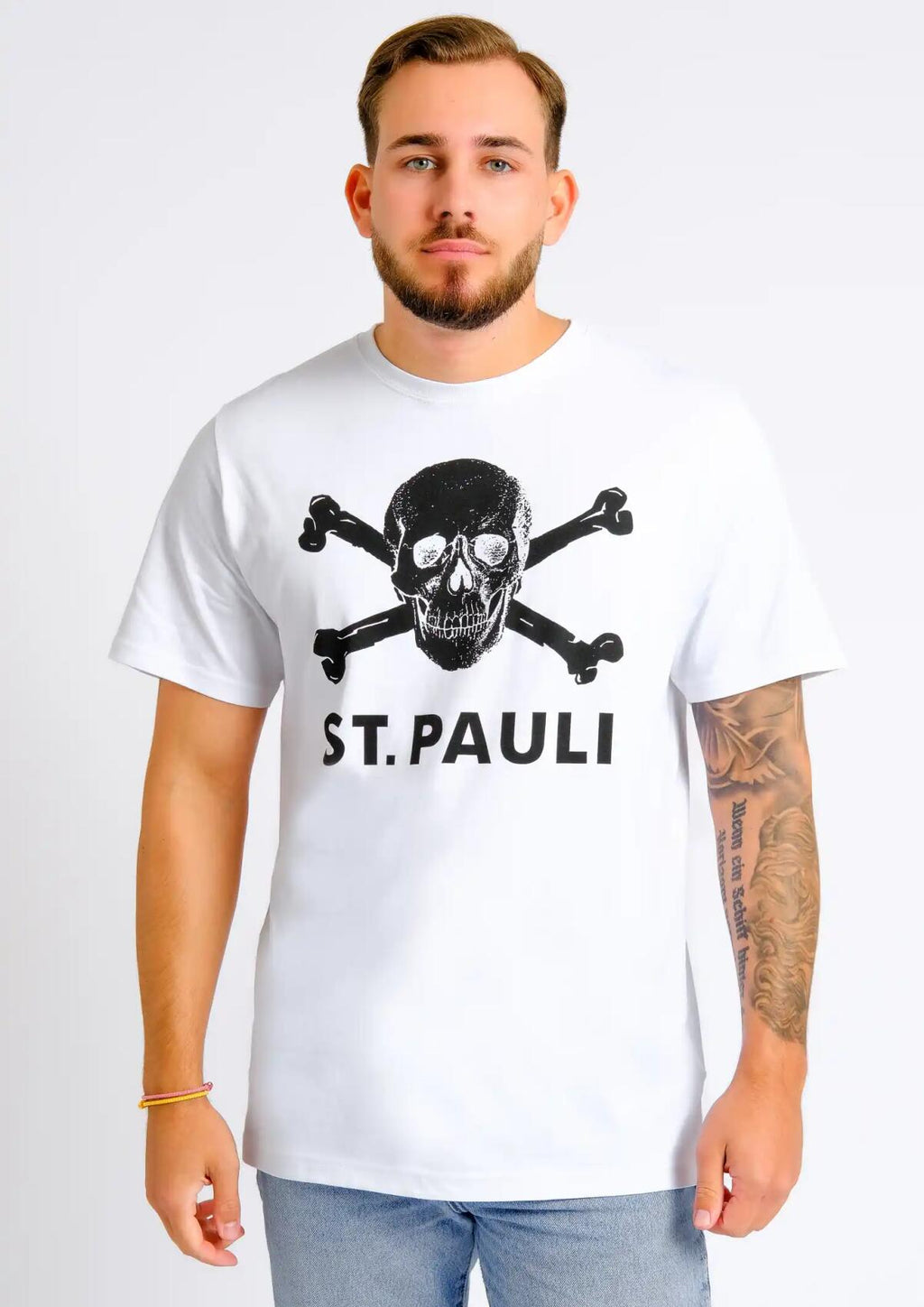 T-Shirt Totenkopf weiß
