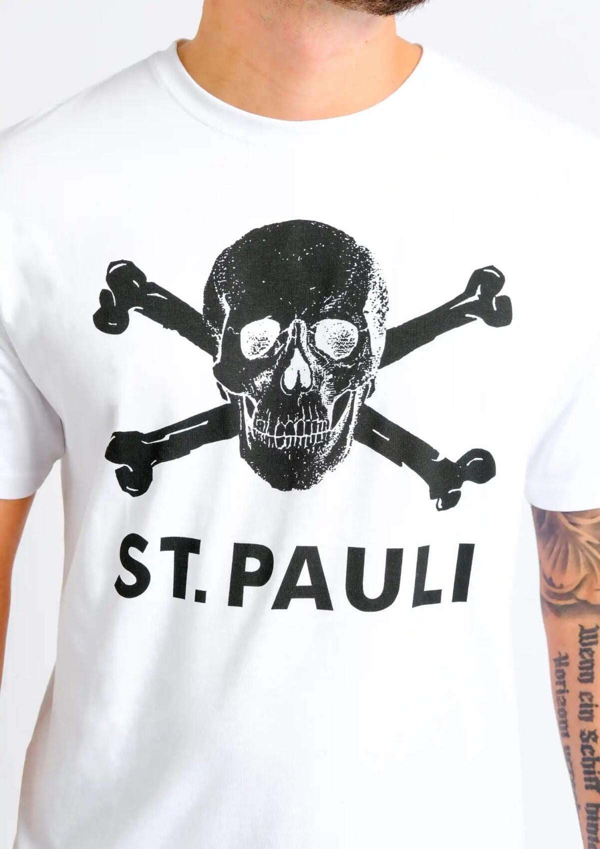 T-Shirt Totenkopf weiß