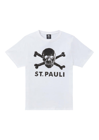 T-Shirt Totenkopf weiß