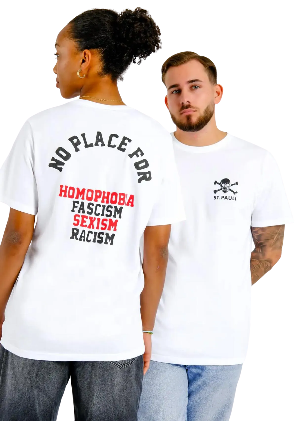 T-Shirt No Place for - Weiß