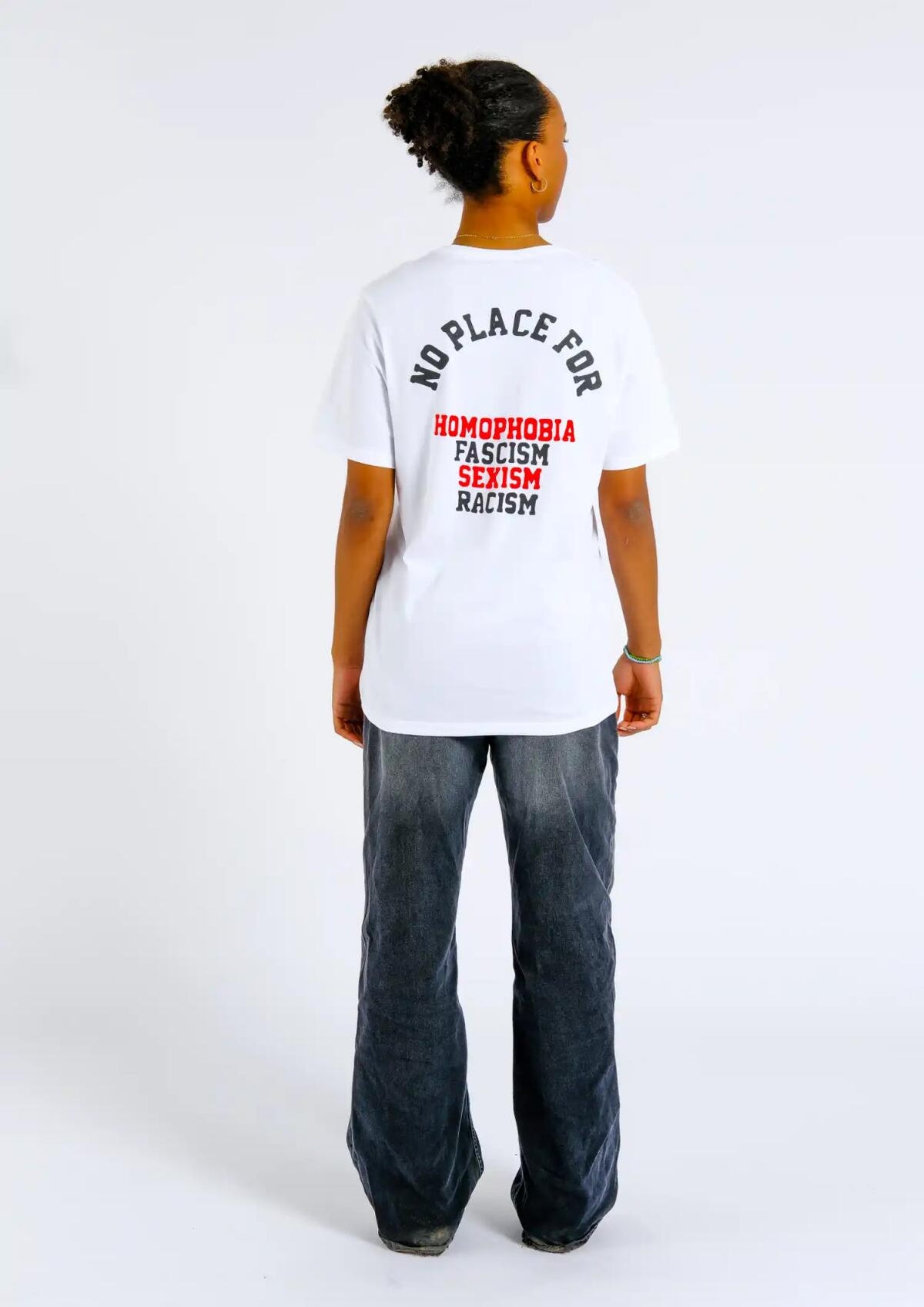 T-Shirt No Place for - Weiß