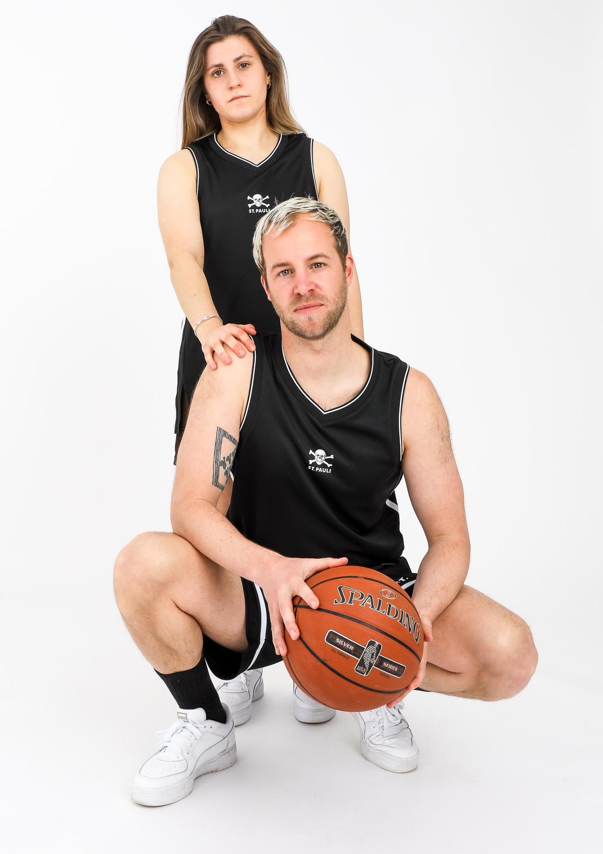 Basketball Trikot Totenkopf schwarz