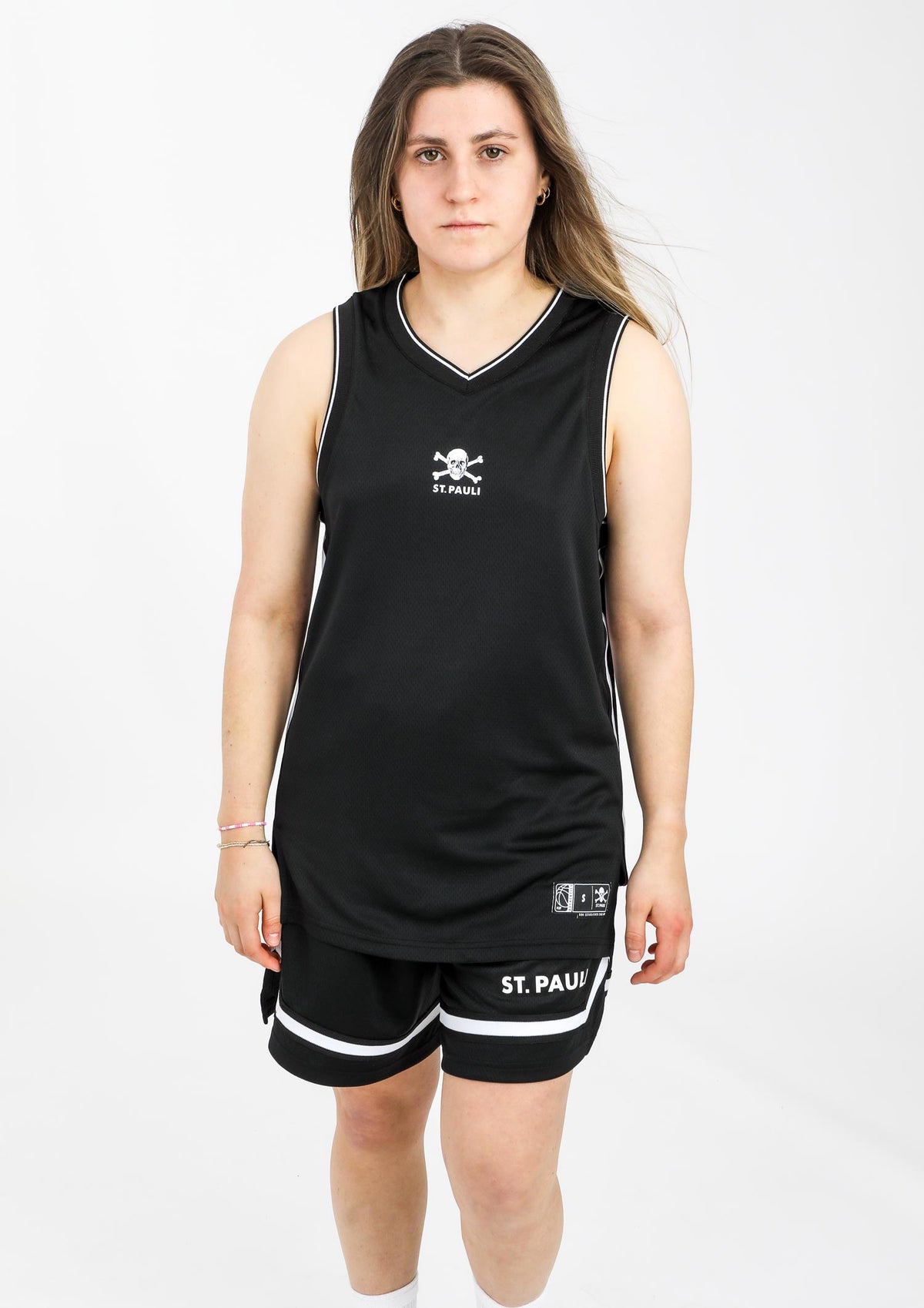 Basketball Trikot Totenkopf schwarz