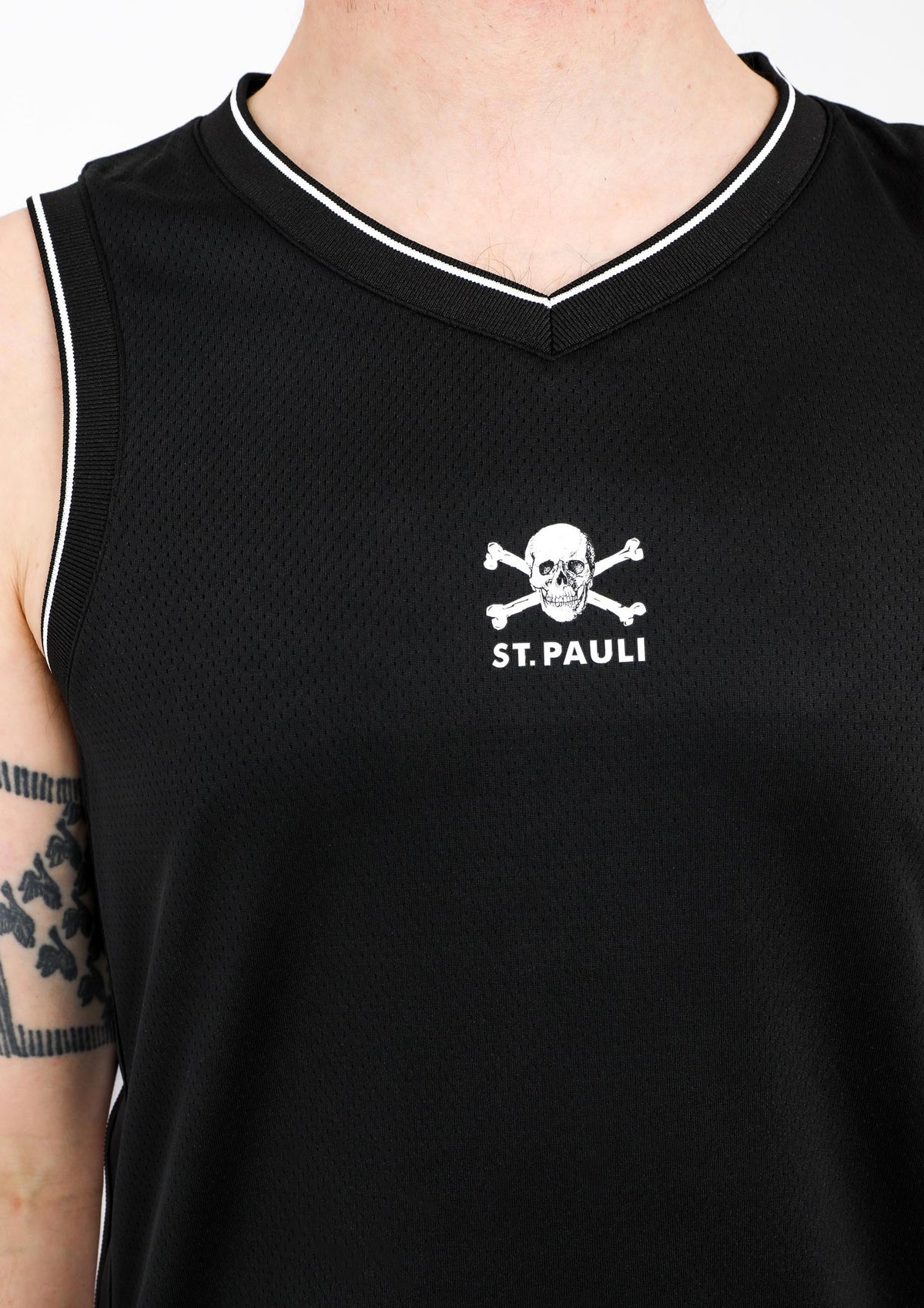 Basketball Trikot Totenkopf schwarz