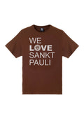 T-Shirt "We Love Sankt Pauli" - braun