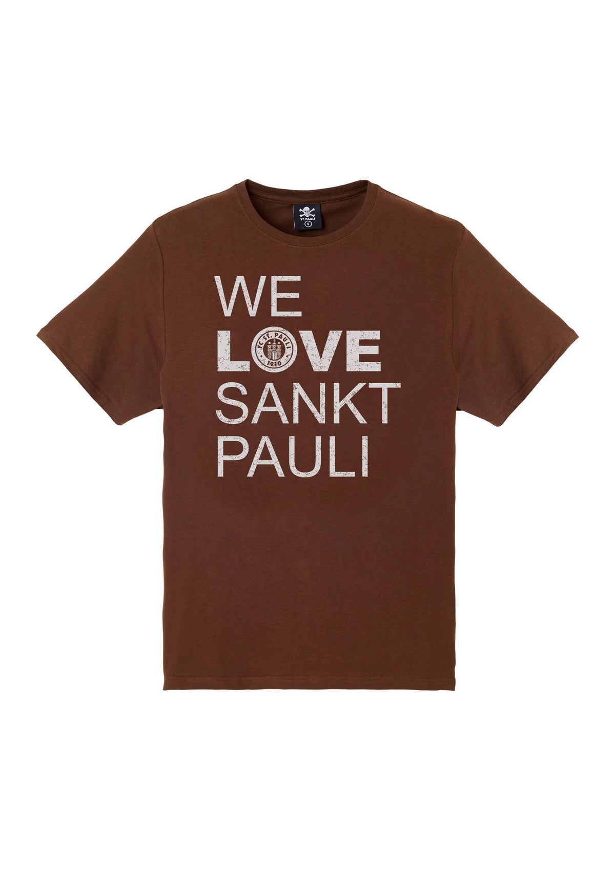 T-Shirt "We Love Sankt Pauli" - braun