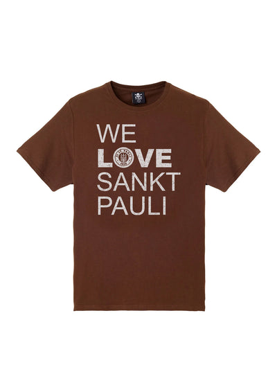 T-Shirt "We Love Sankt Pauli" - braun