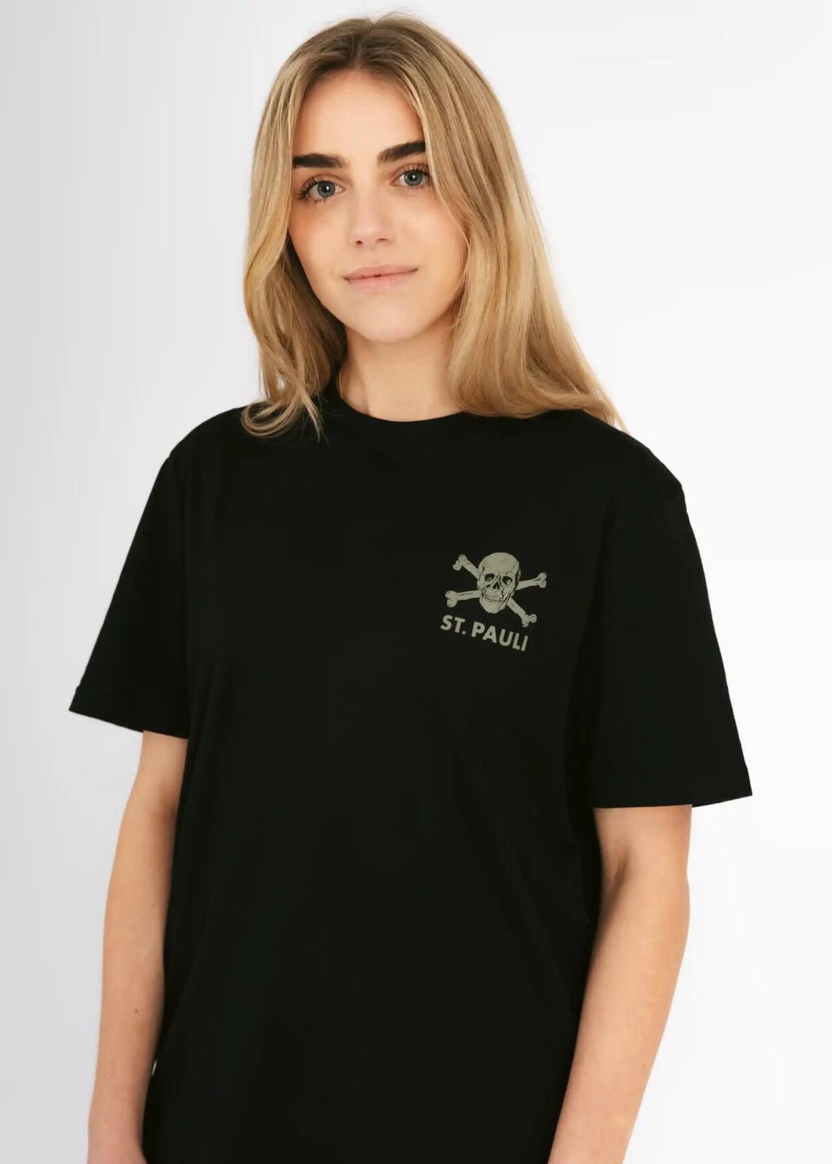 T-Shirt "Black / Olive" schwarz