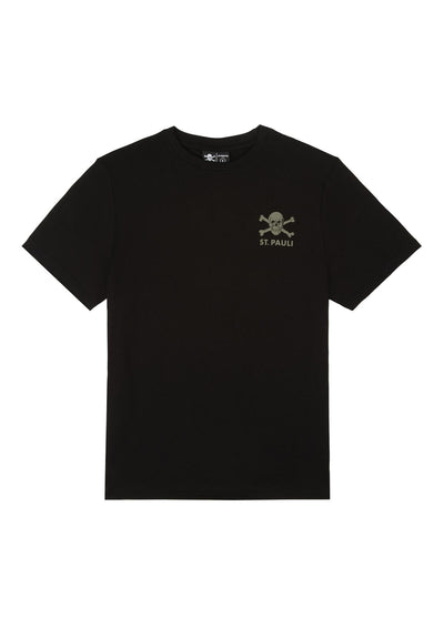 T-Shirt "Black / Olive" schwarz