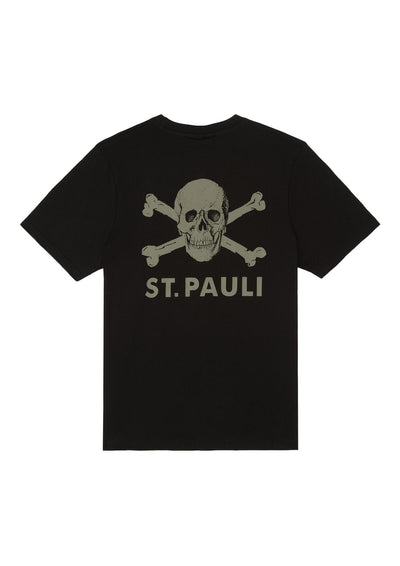 T-Shirt "Black / Olive" schwarz