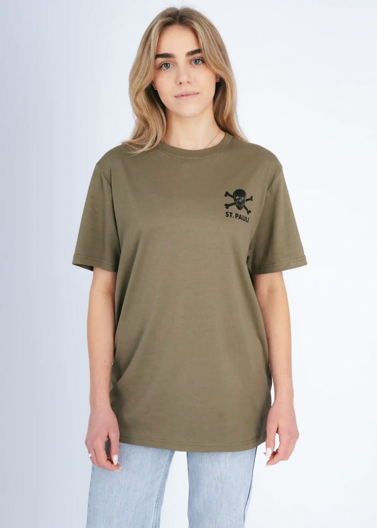 T-Shirt "Black / Olive" oliv