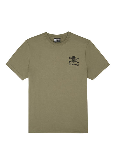 T-Shirt "Black / Olive" oliv