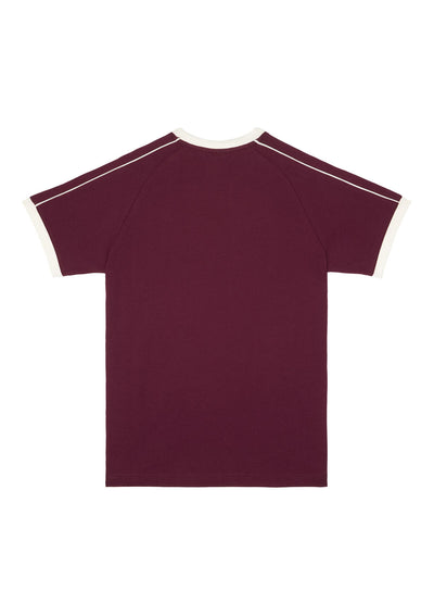 T-Shirt  "Retro Sport" aubergine